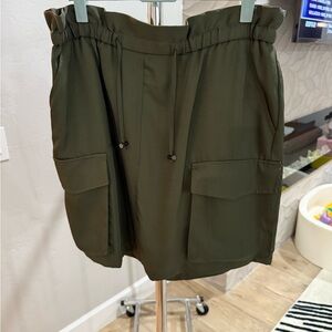 Drawstring, cargo skirt
